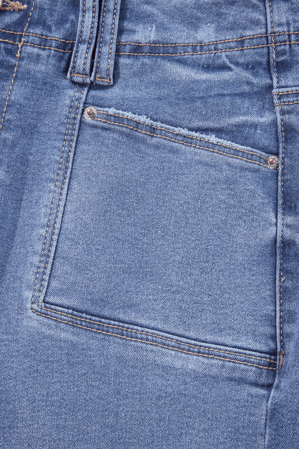 Dusk Blue Loose Straight Leg Cropped High Waist Jeans