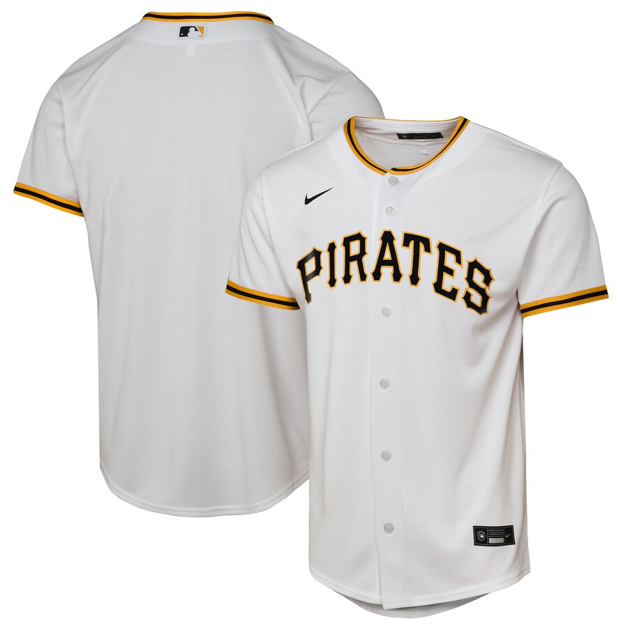 Youth Pittsburgh Pirates Nike White Home Replica Jersey