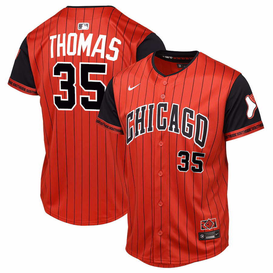 Youth Chicago White Sox Frank Thomas Red/Black 2025 City Connect Limited Player Jersey