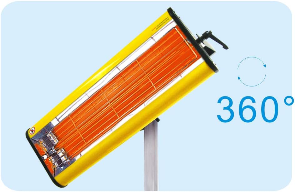 Solary Infrared Paint Curing Lamp Heating Light 110V 1KW 1000W Short Wave Infrared Heater Car Bodywork Repair Paint Dryer