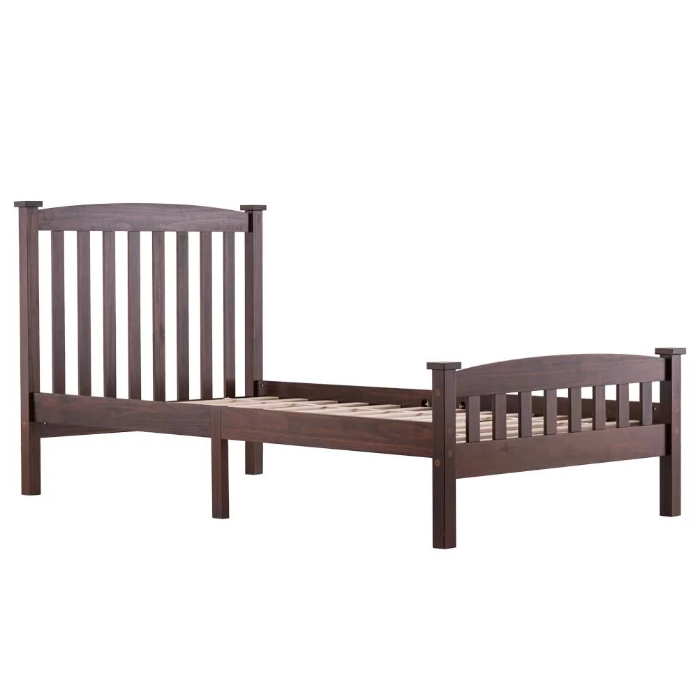 SamyoHome Wood Platform Bed with Headboard.Wood Slat Support. No Box Spring Needed. Twin