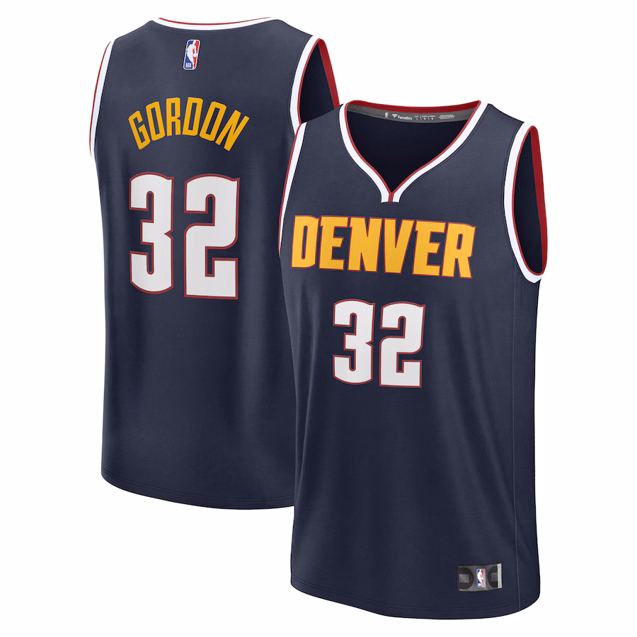 Men's Denver Nuggets Aaron Gordon Fanatics Navy Fast Break Replica Player Jersey - Icon Edition