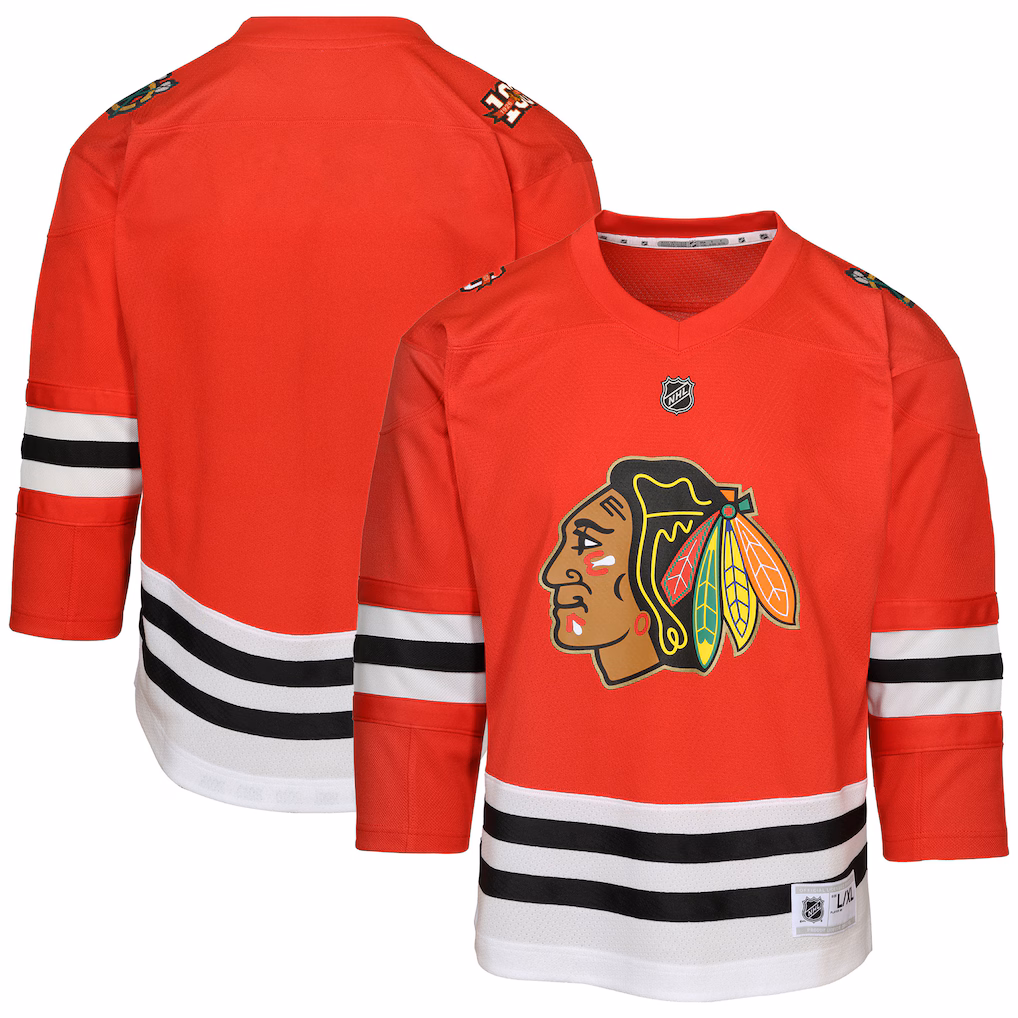 Preschool Chicago Blackhawks Red Centennial Replica Jersey