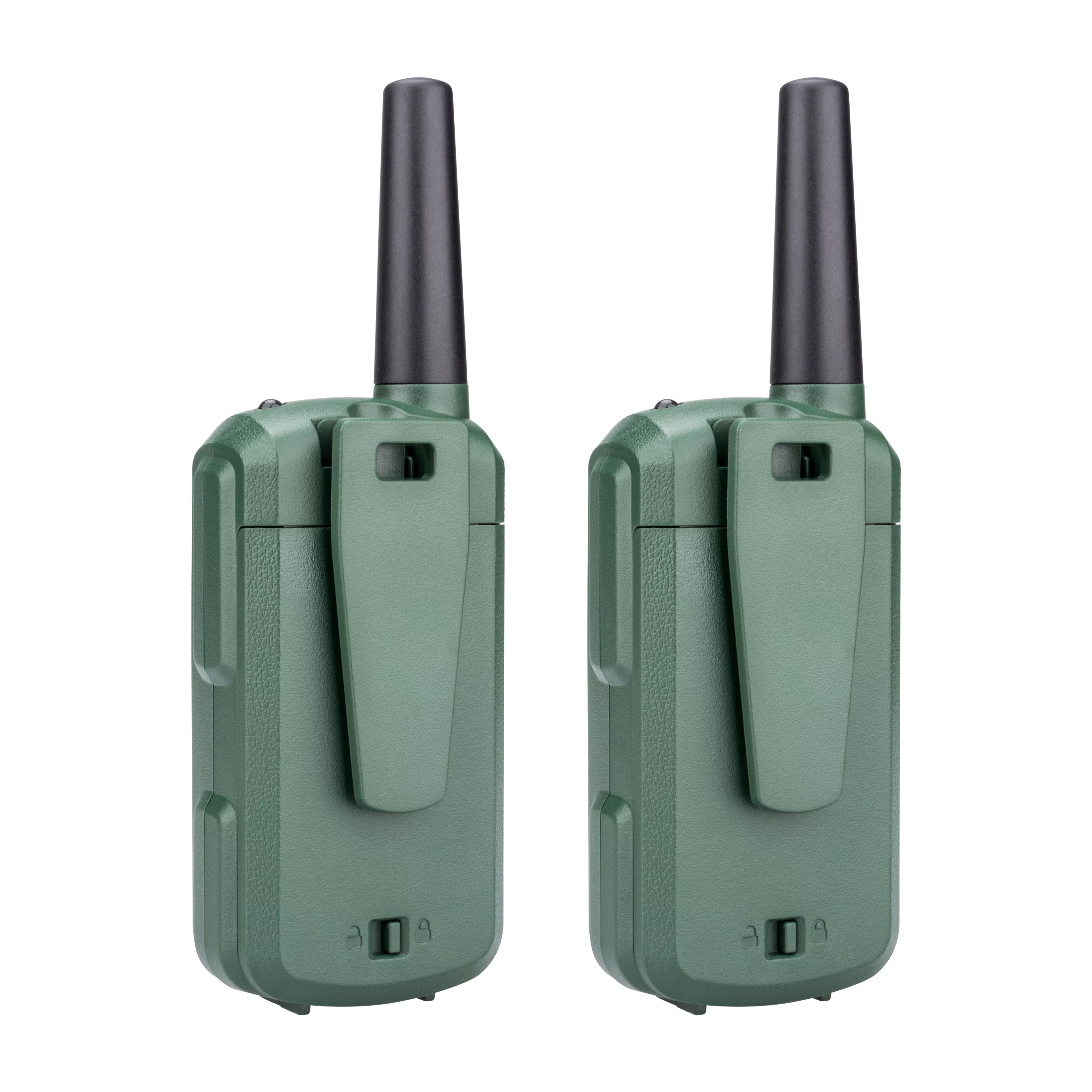 Ozark Trail Two Way Walkie Talkie, IPX4, 22 Channel, Green, 2 Pack