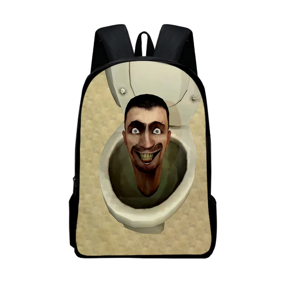 Skibidi Toilet Wiki Cartoon Double Shoulder Bag Funny Travel Bag Unisex Zipper Oxford Bag - Curated Treasures Market