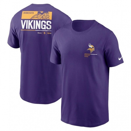 Men's Minnesota Vikings Purple Team Incline T Shirt