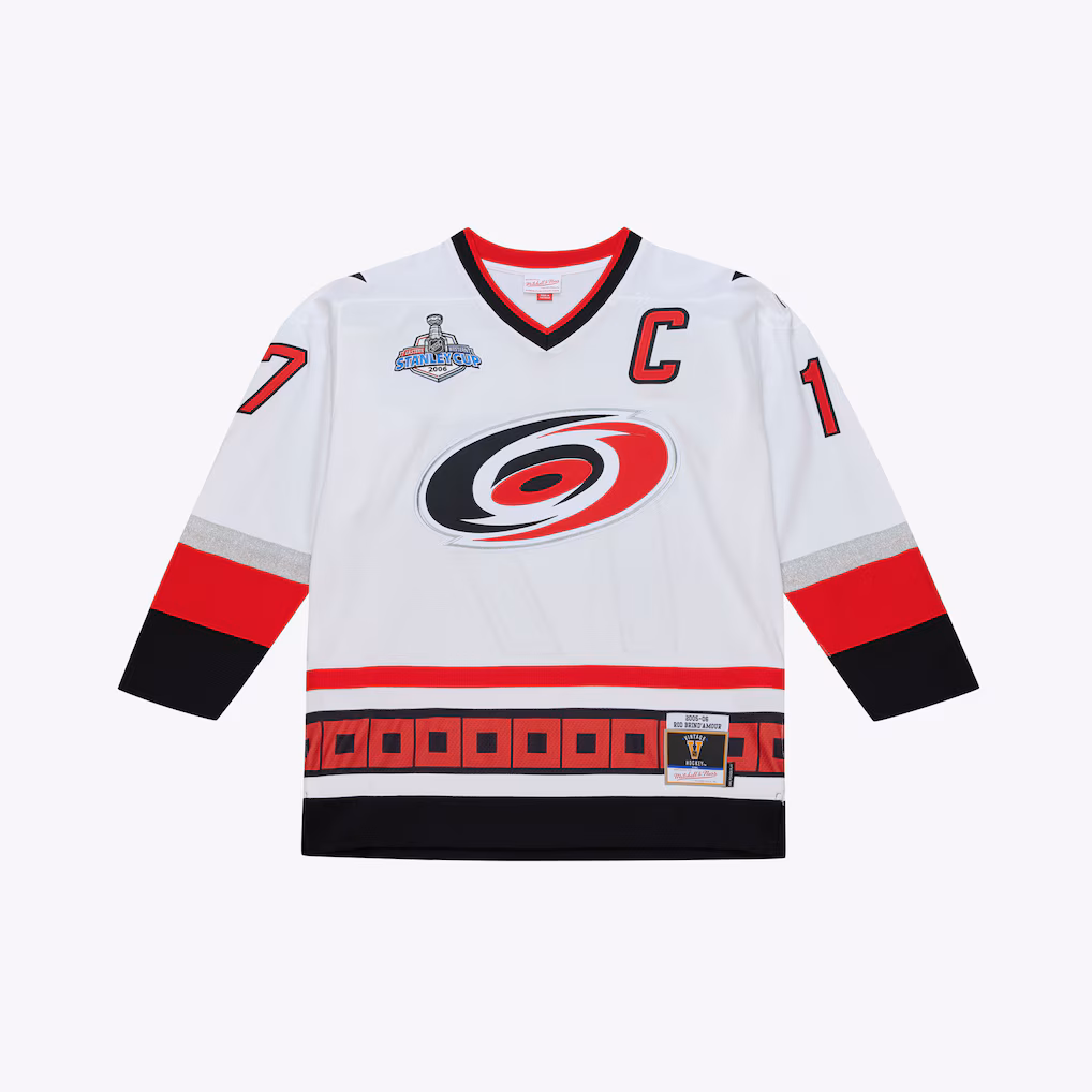 Men's Carolina Hurricanes Rod Brind'Amour Mitchell & Ness White 2005/06 Power Play Jersey