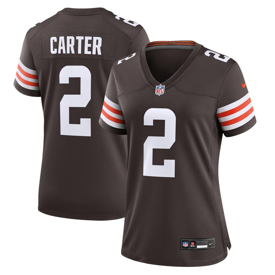 Women's Cleveland Browns DeAndre Carter Nike Brown Team Game Jersey