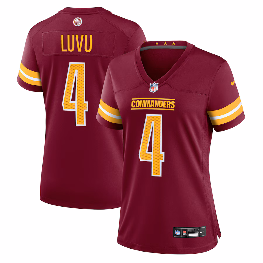 Women's Washington Commanders Frankie Luvu Nike Burgundy Team Game Jersey