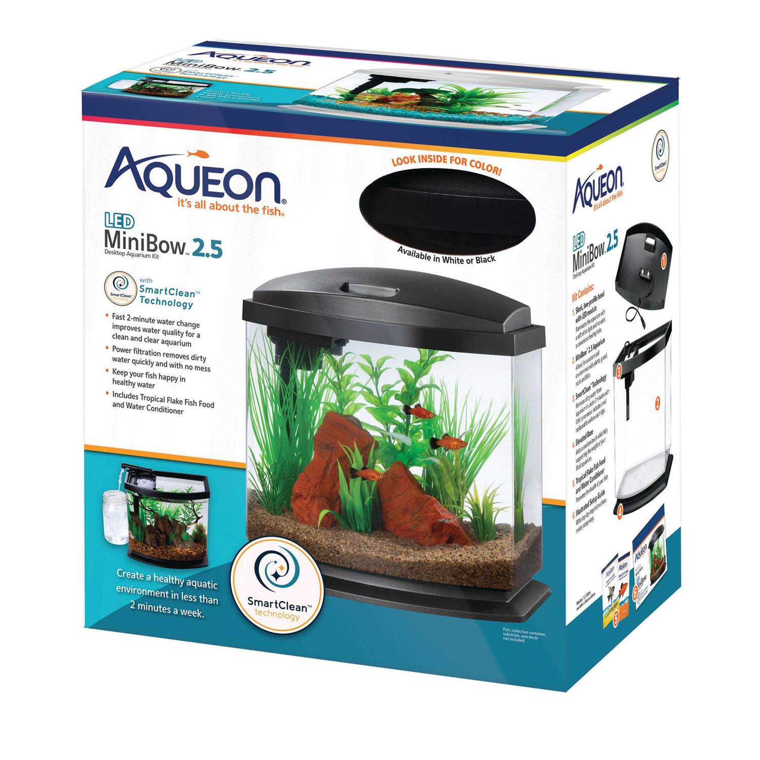 Aqueon LED MiniBow SmartClean Aquarium Kit
