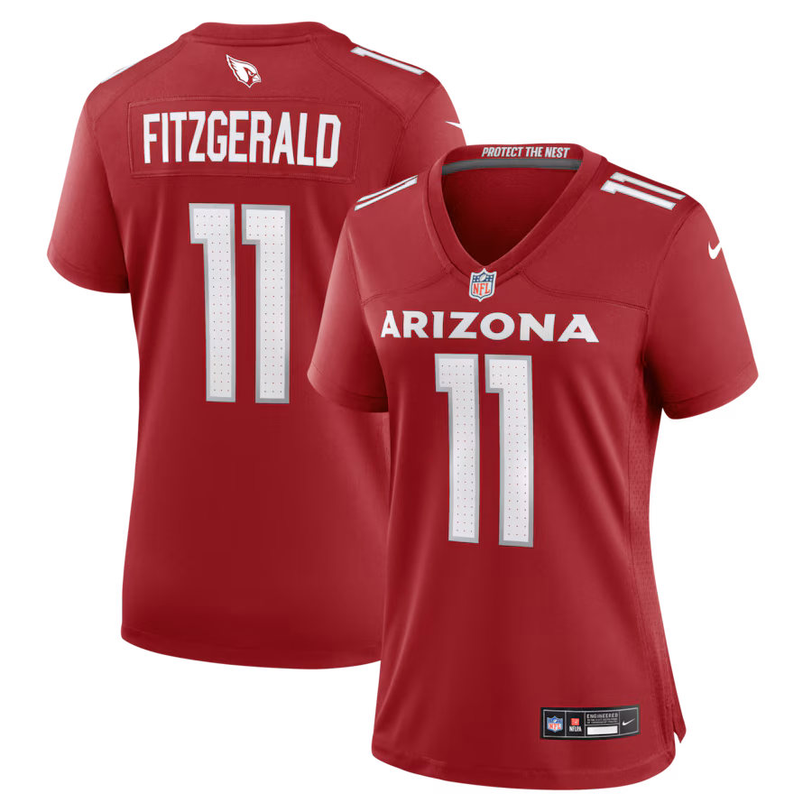 Women's Arizona Cardinals Larry Fitzgerald Nike Cardinal Team Retired Game Jersey