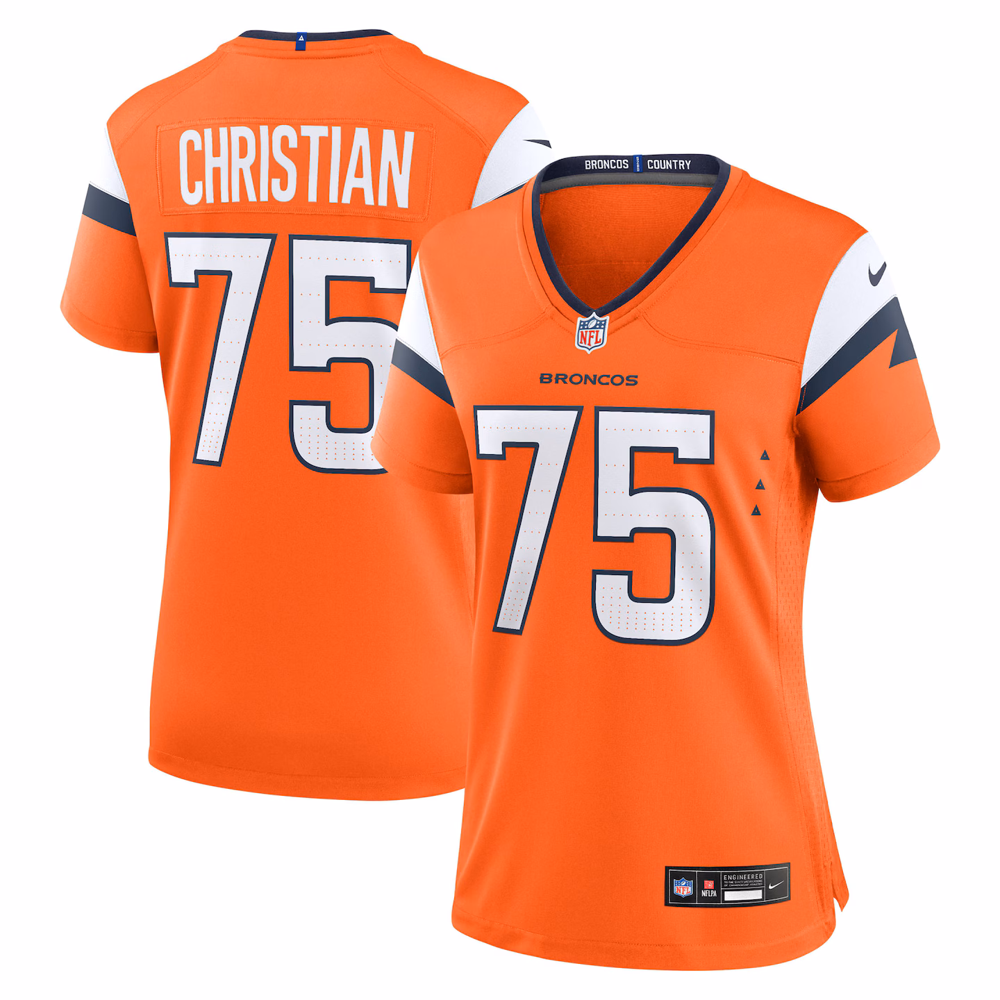 Women's Denver Broncos Geron Christian Nike Orange Team Game Jersey