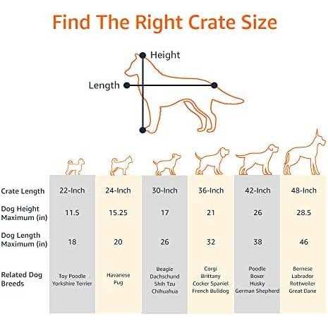 Amazon Basics Foldable Metal Wire Dog Crate with Tray