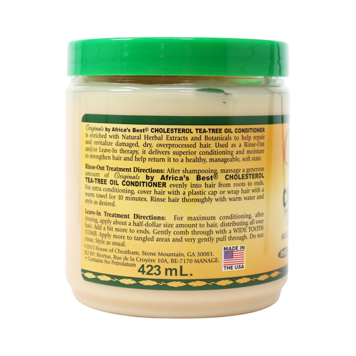 Africa's Best Organic Cholestrol Tea Tree Oil, 15 Oz. - Curated Treasures Market