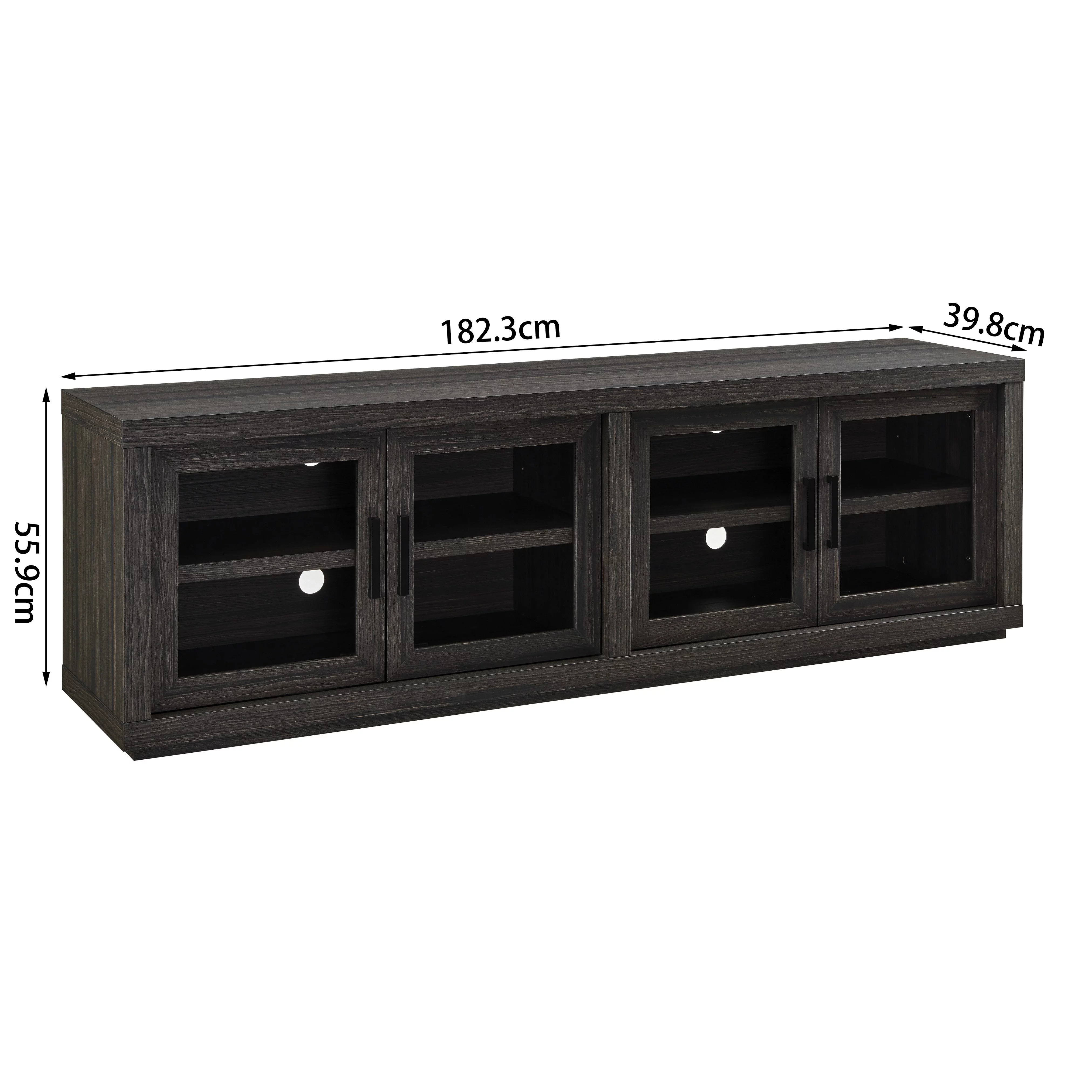 Better Homes & Gardens Steele TV Stand for TVs up to 80, Espresso