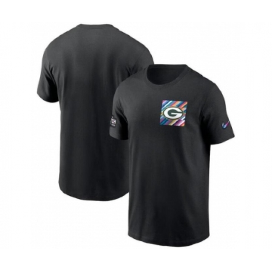 Men's Green Bay Packers Black 2023 Crucial Catch Sideline Tri-Blend T-Shirt