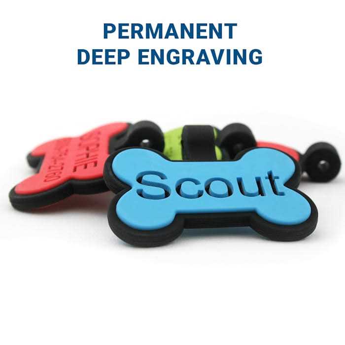 GoTags Personalized Silent Silicone Round Shape