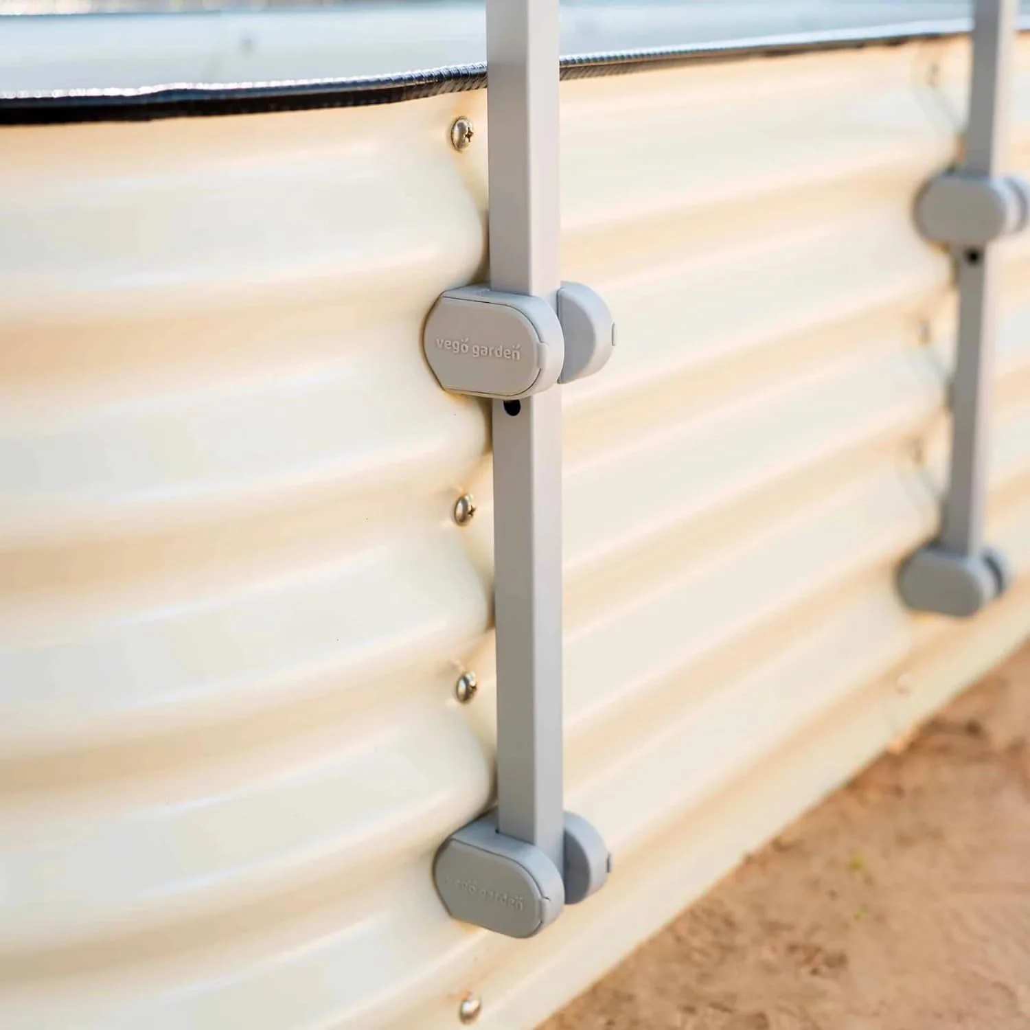 Vego Garden Modular Arched Trellis System Triple Section 4.5' Long Trellis for 2.0' x 6.5' (6 in 1) Garden Bed or 3.5' x 6.5' (9 in 1) Garden Bed - Curated Treasures Market