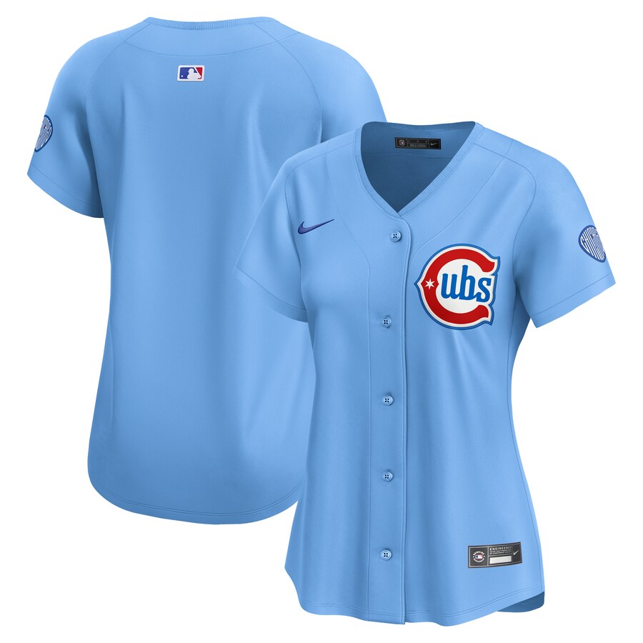Women's Chicago Cubs Nike Light Blue Alternate Limited Jersey