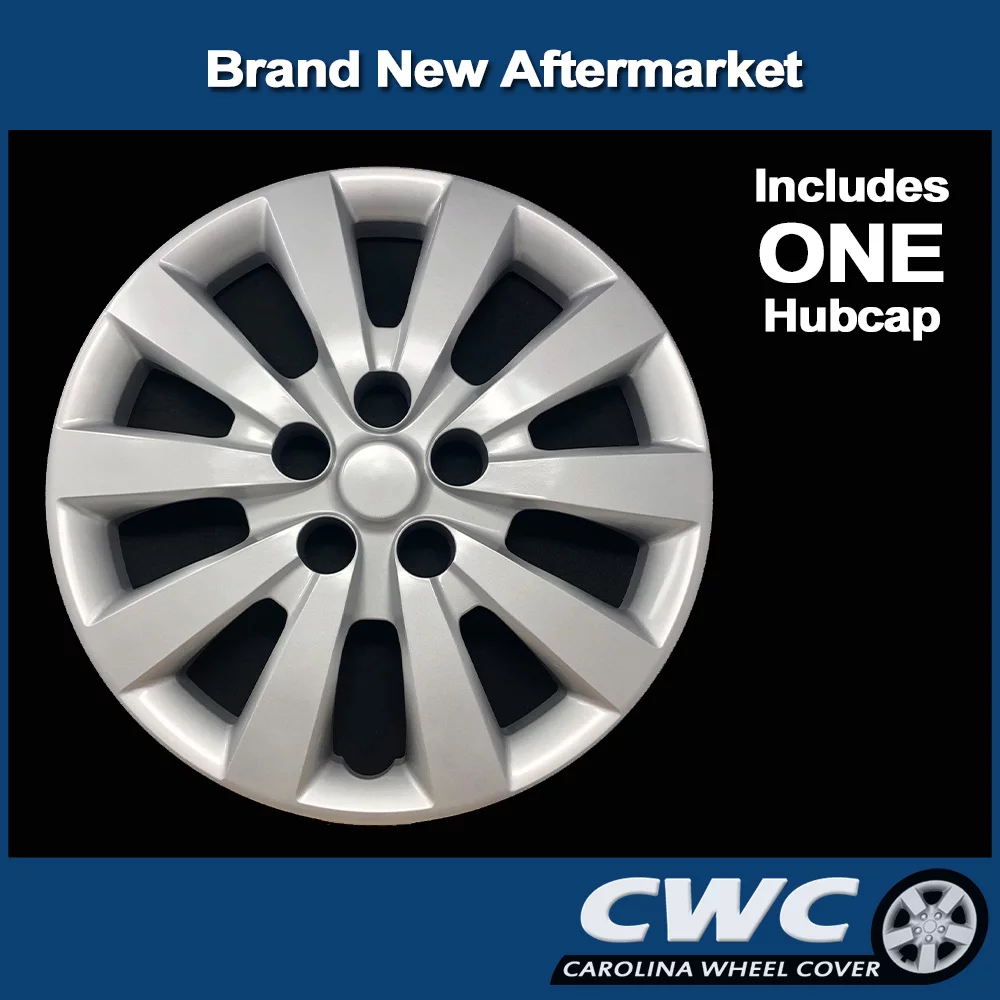 Carolina Wheel Cover CWC53089-xms 16-inch Premium Replica Replacement Wheel, Silver