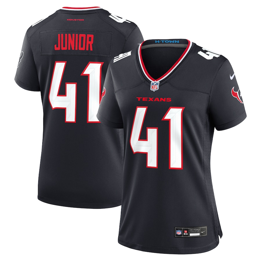 Women's Houston Texans Gregory Junior Nike Navy Team Game Jersey