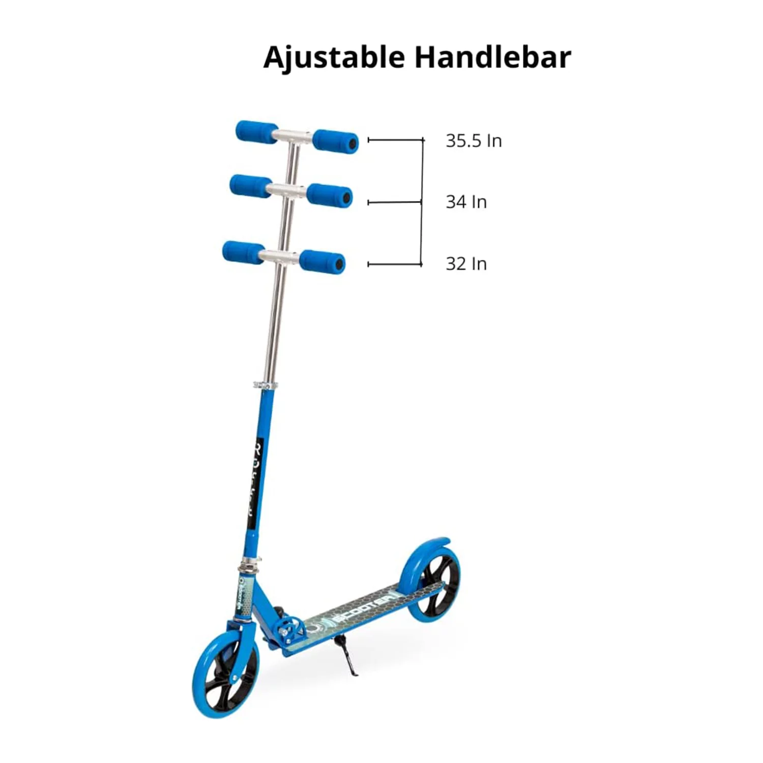 ROFFT Youth/Adult Kick Scooter, Foldable, 2 Wheeled, Adjustable Height - Curated Treasures Market