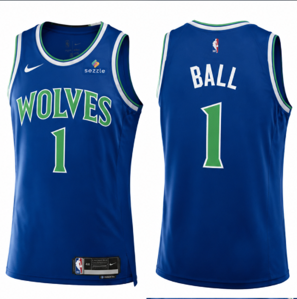 Men's Minnesota Timberwolves LaMelo Ball Nike Bule Swingman Jersey - Classic Edition