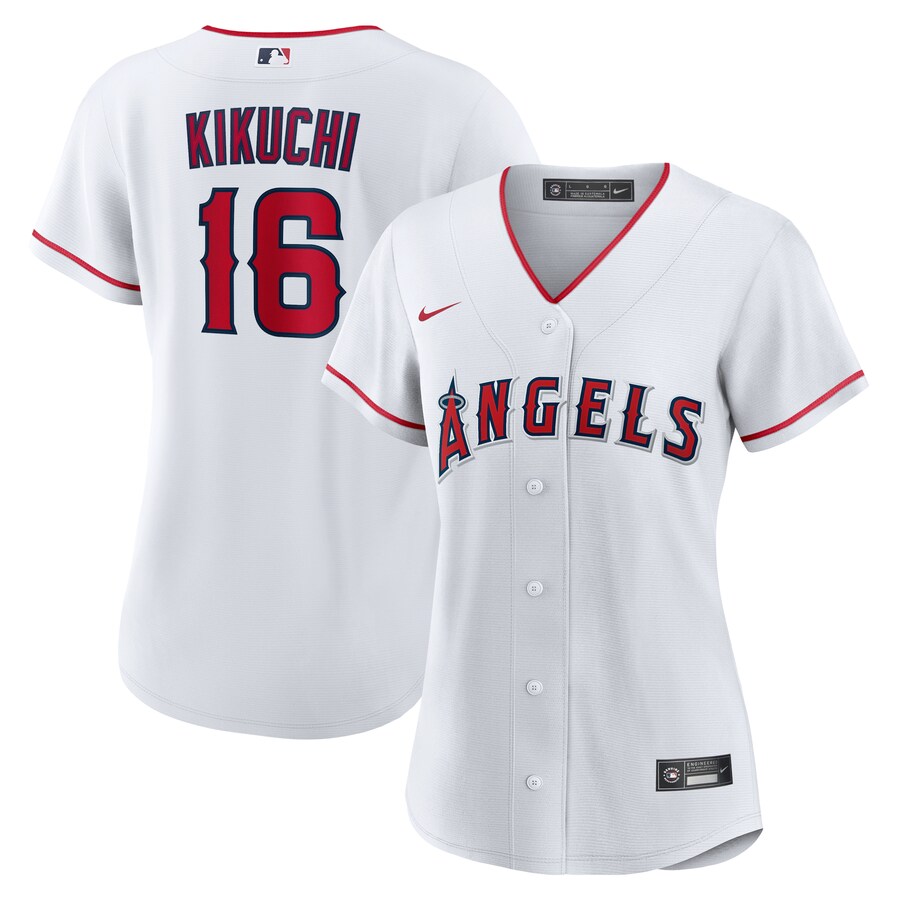 Women's Los Angeles Angels Yusei Kikuchi Nike White Home Replica Jersey