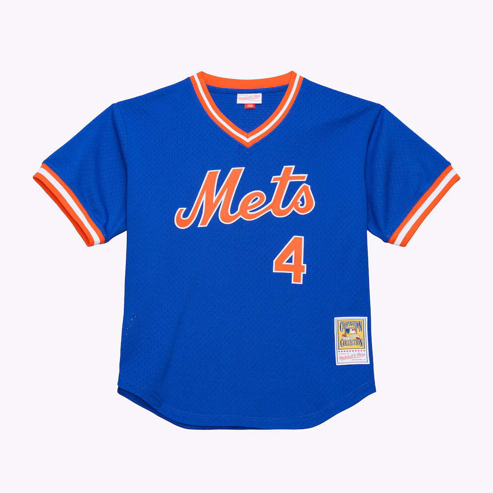 Men's New York Mets Lenny Dykstra Mitchell & Ness Royal Authentic Batting Practice Jersey