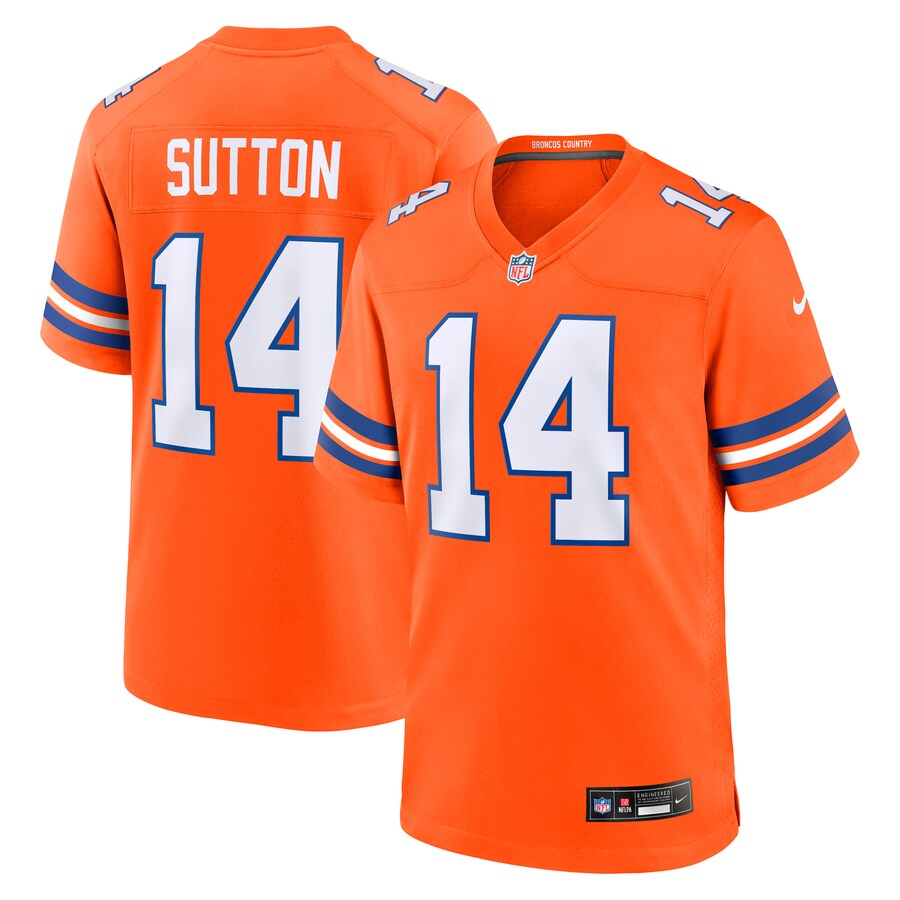 Men's Denver Broncos Courtland Sutton Nike Orange Alternate Game Jersey