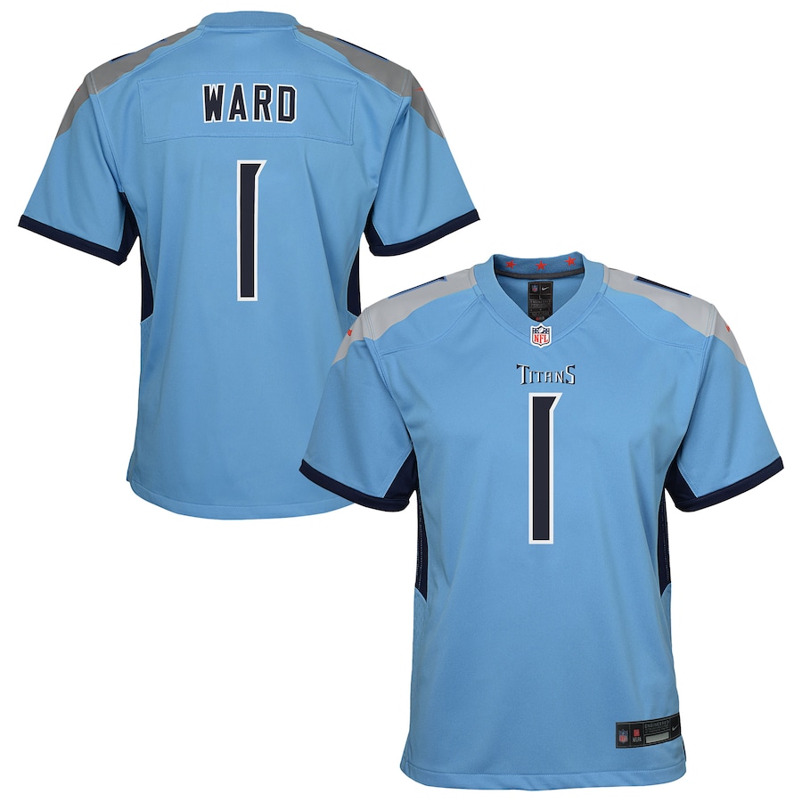 Youth Tennessee Titans Cameron Ward Nike Light Blue Team Game Jersey