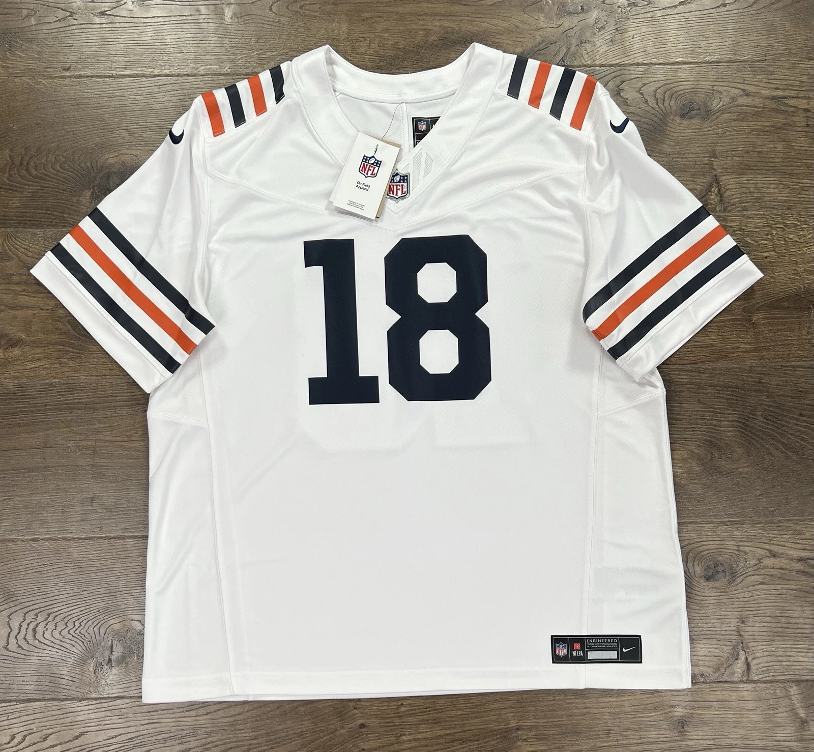 Men's Chicago Bears Caleb Williams Nike White Vapor F.U.S.E. Limited Jersey