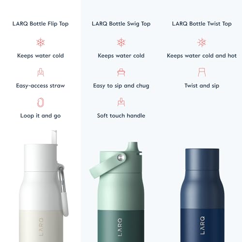 LARQ Bottle Flip Top - Insulated Stainless Steel Water Bottle