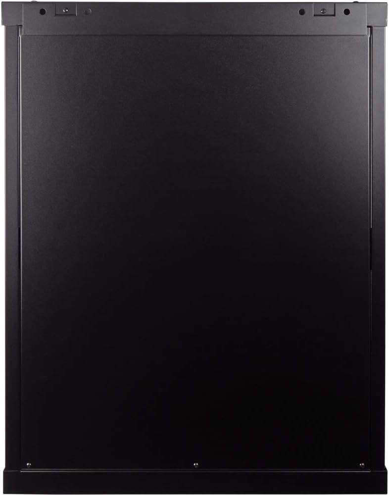 NavePoint 15U Deluxe IT Wallmount Cabinet Enclosure 19-Inch Server Network Rack with Locking Perforated Door 16-Inches Deep Black