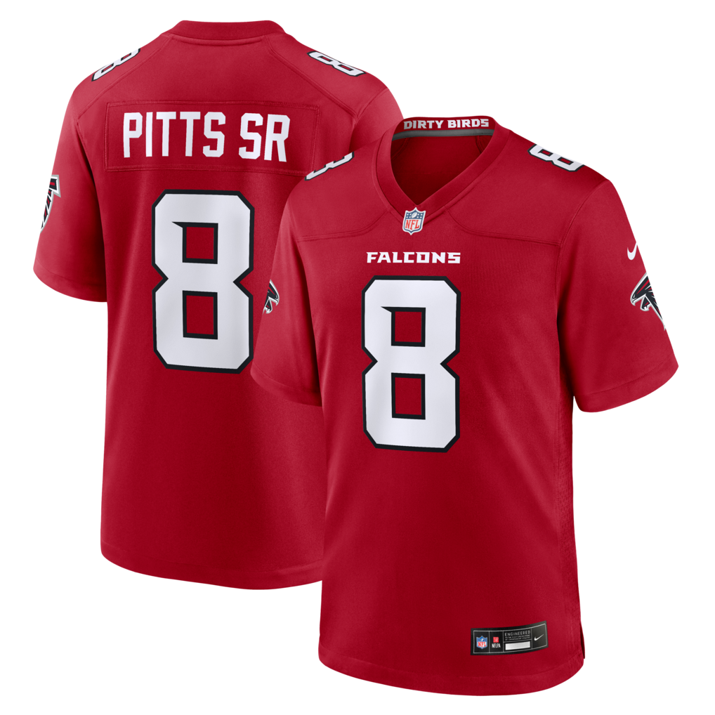 Men's Atlanta Falcons Kyle Pitts Sr. Nike Red Game Jersey