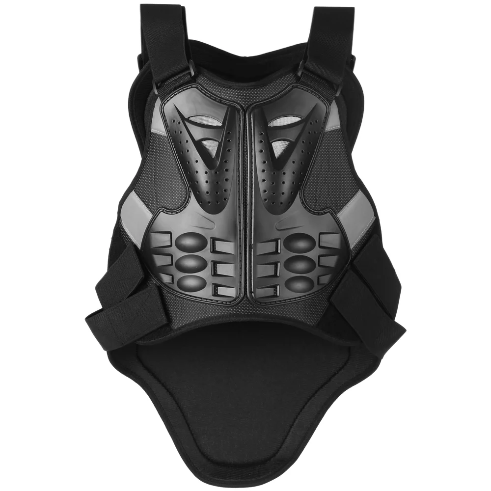 OWSOO Men Motorcycle Armor Vest Body Chest Spine Back Protector Protective Jacket for Cycling Skating Skiing Skateboarding - Curated Treasures Market