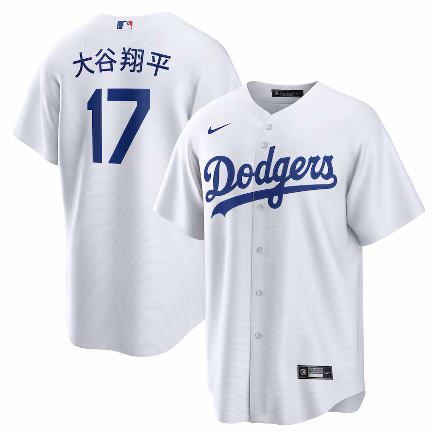 Men's Los Angeles Dodgers Shohei Ohtani Nike White Home Replica Jersey