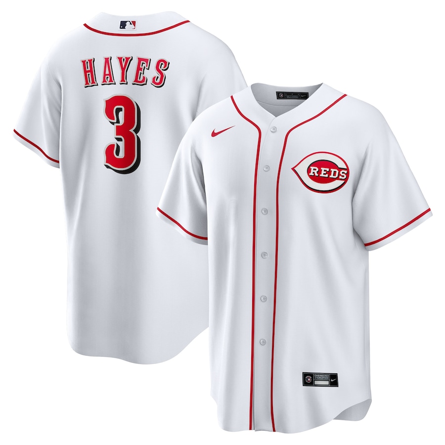 Men's Cincinnati Reds Ke'Bryan Hayes Nike White Home Replica Jersey