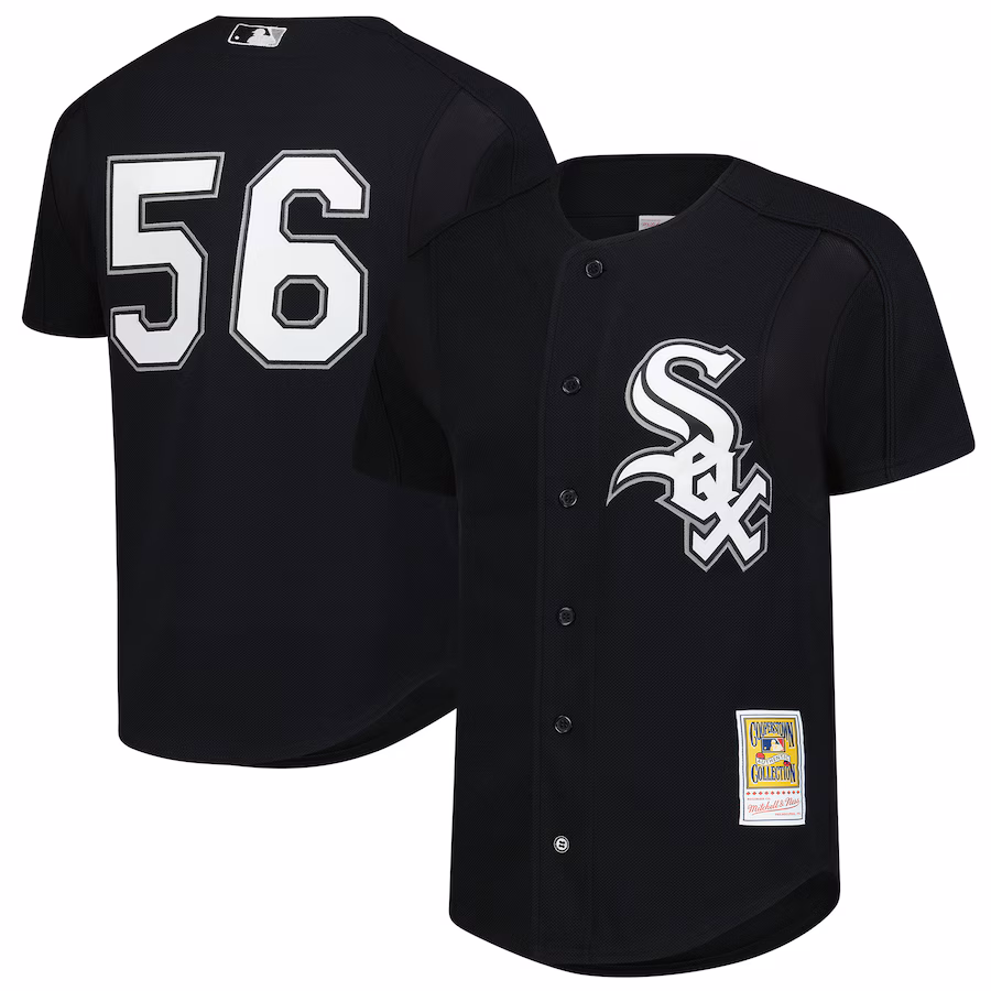 Men's Chicago White Sox Mark Buehrle Mitchell & Ness Black Authentic Batting Practice Jersey