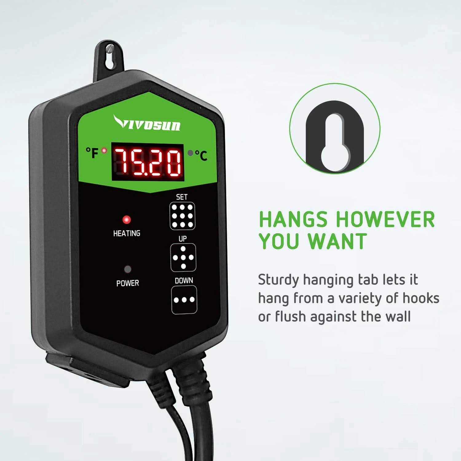 VIVOSUN 20.75 Seedling Heat Mat and Digital Thermostat Combo Set