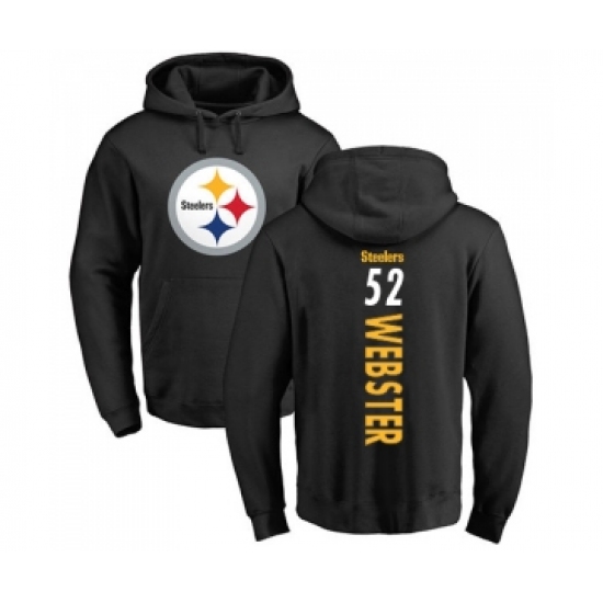 Football Pittsburgh Steelers #52 Mike Webster Black Backer Pullover Hoodie
