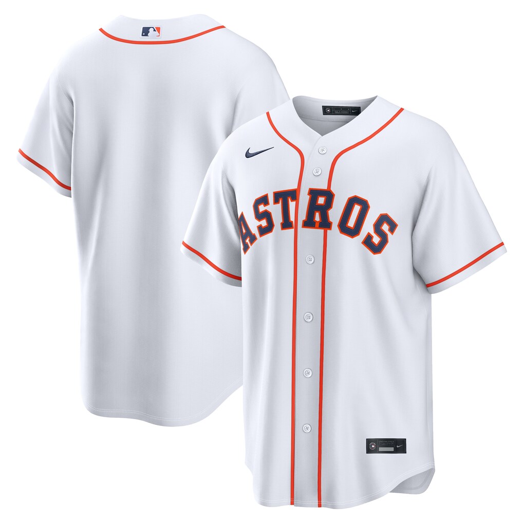 Men's Houston Astros  Nike White Home Replica Jersey