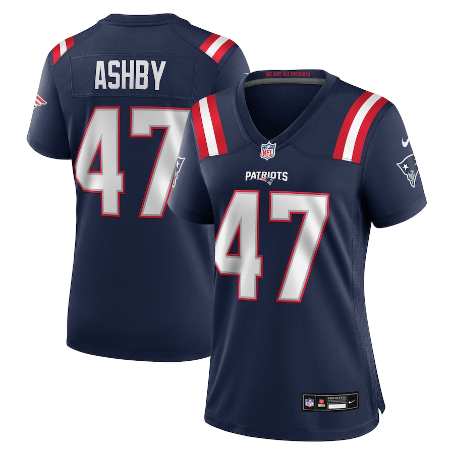 Women's New England Patriots Julian Ashby Nike Navy Team Game Jersey