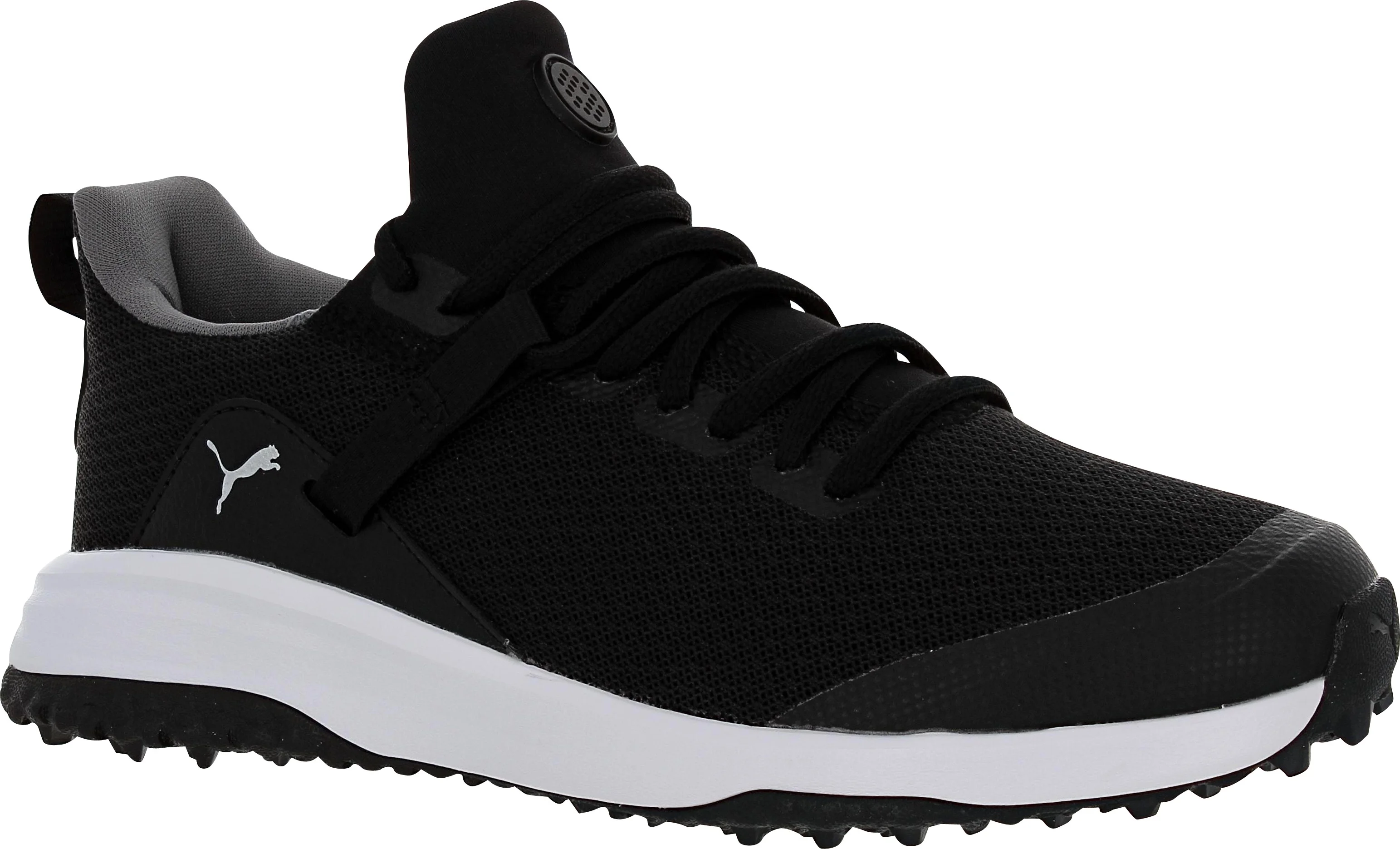 Puma Grip Fusion EVO Jr. 195102-01 Black/Black1 Junior Spikeless Golf Shoes - Curated Treasures Market