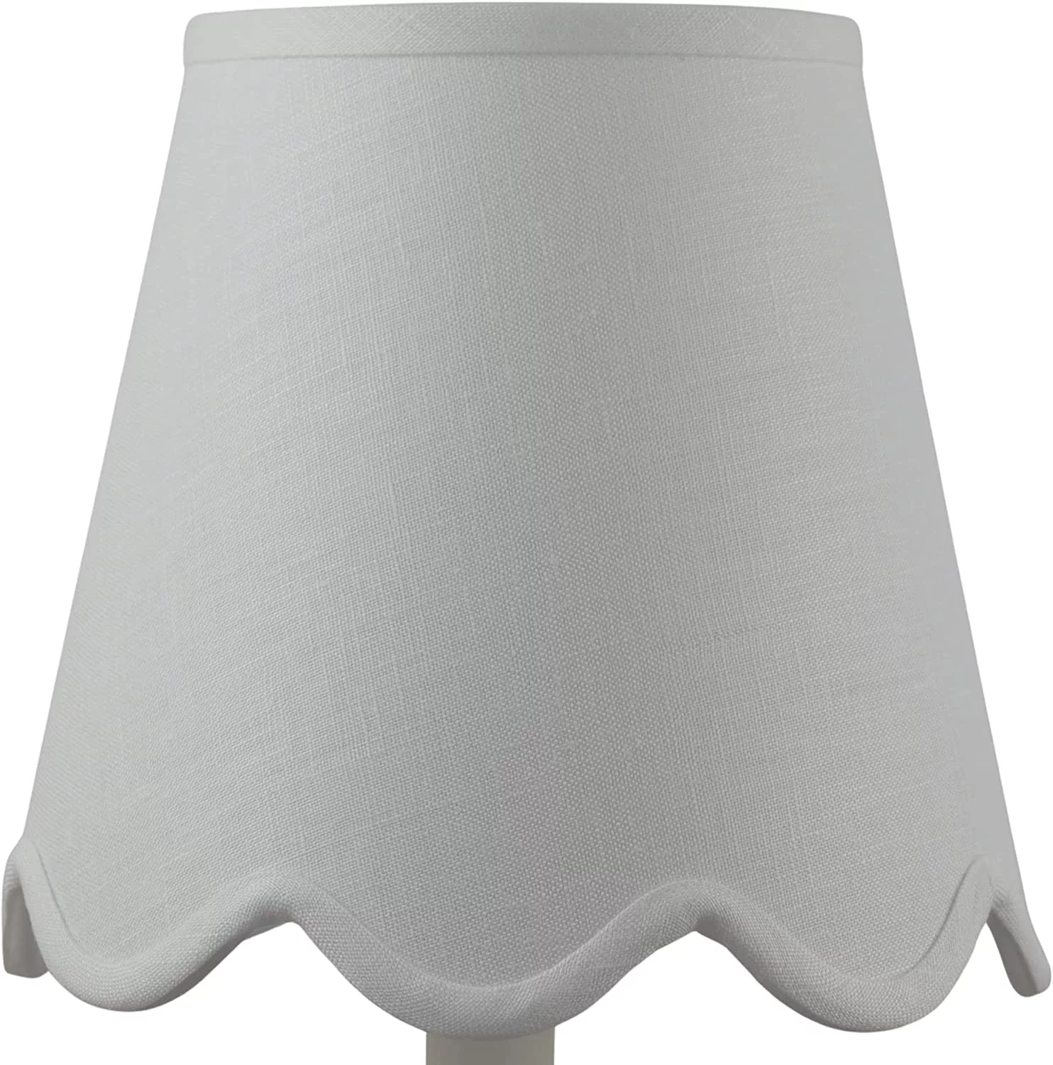 10 Inch Linen Scallop Bottom Empire Lamp Shade - Curated Treasures Market