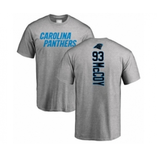 Football Carolina Panthers #93 Gerald McCoy Ash Backer T-Shirt