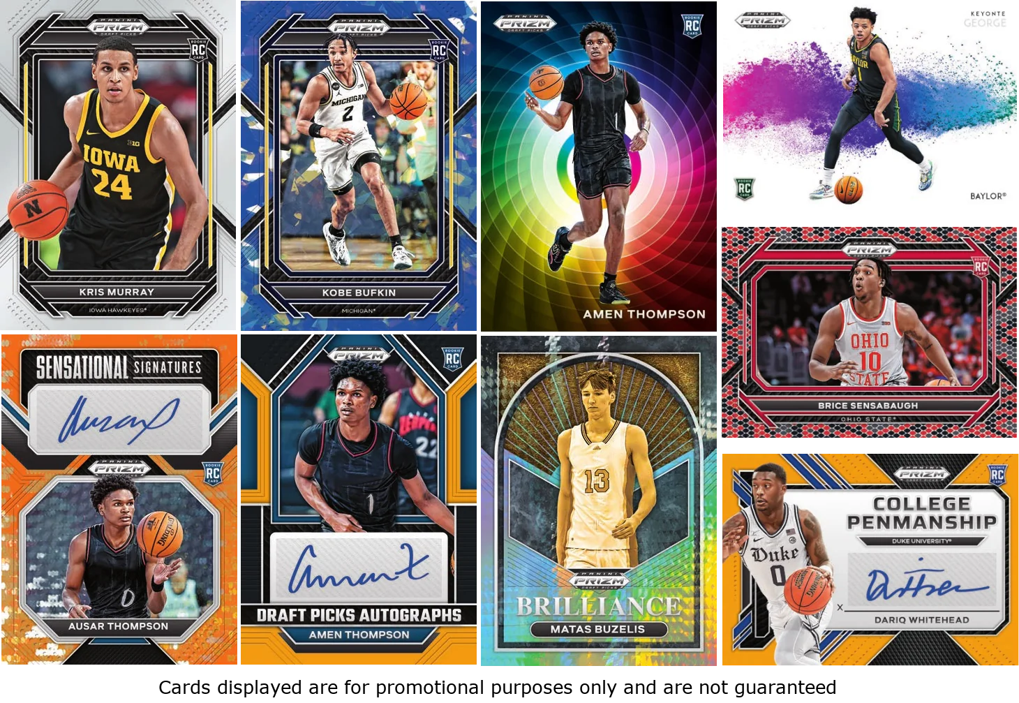 2023 Panini Trading Cards NBA Prizm Draft Picks Blaster Box