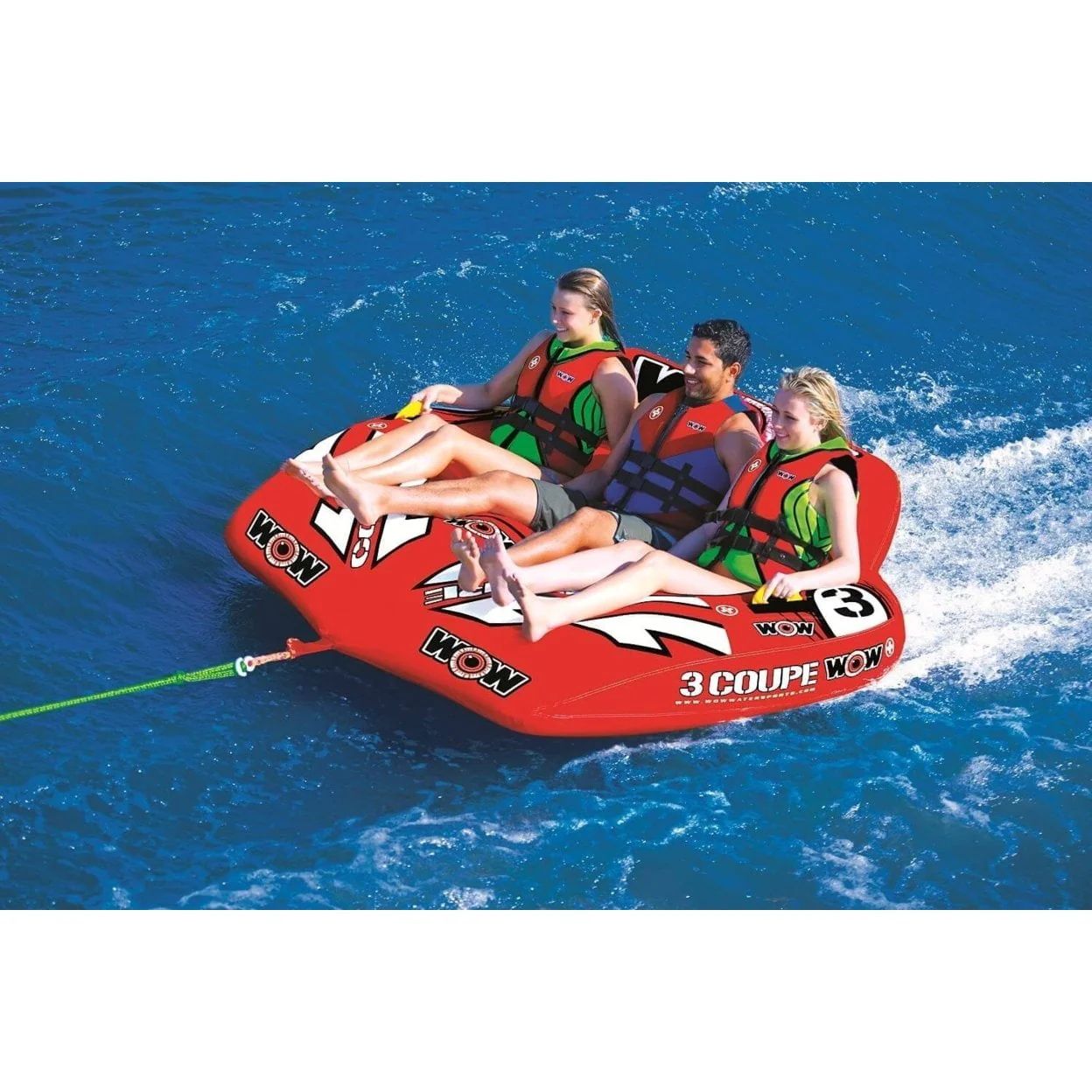 WOW Sports 3-Person Coupe Cockpit Towable (21-1080)