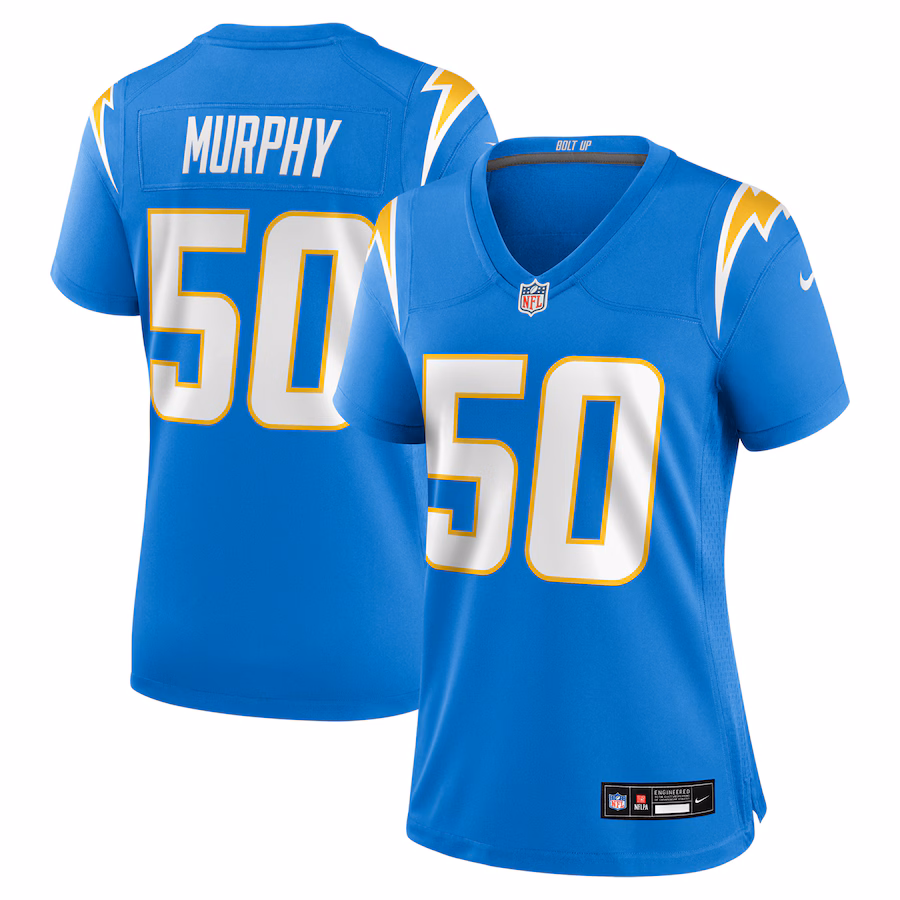 Women's Los Angeles Chargers Caleb Murphy Nike Powder Blue Team Game Jersey