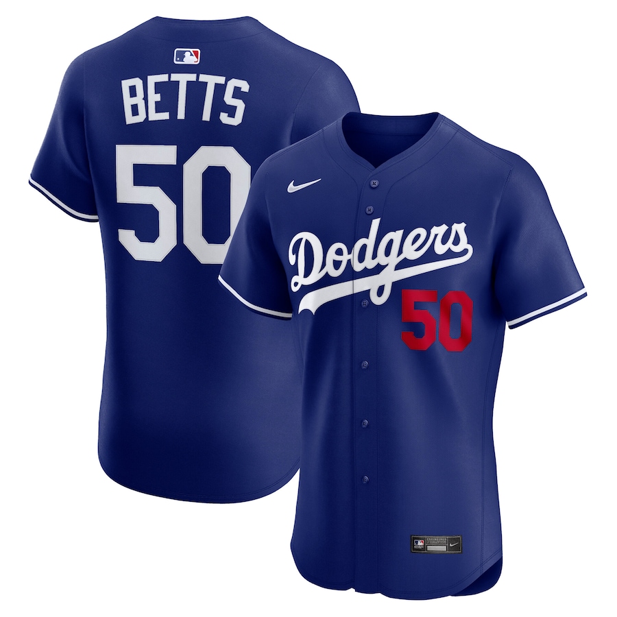 Men's Los Angeles Dodgers Mookie Betts Nike Royal Alternate 2 Elite Player Jersey